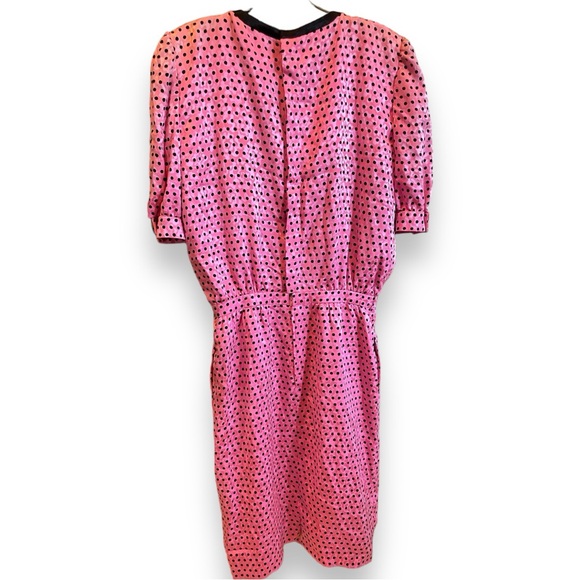 Super Rare Vintage Valentino Night- Silk Damask Polka Dot Dress. - Picture 5 of 10